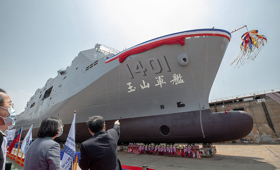 Construction of Massive Transport Ship Showcased on Time Lapse