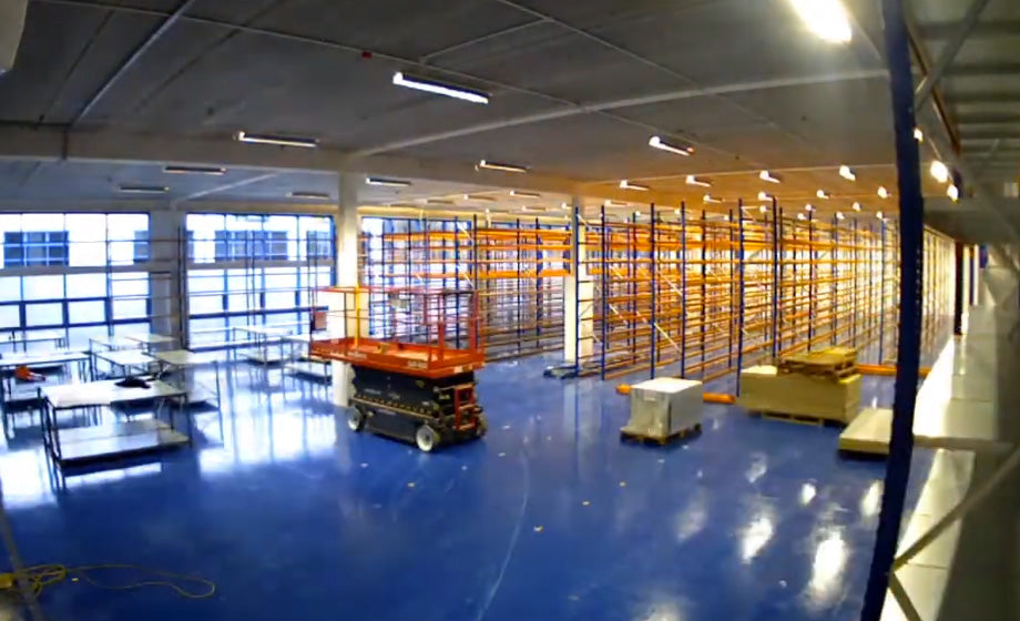 Multi-Tier Racking System Installation - Time Lapse