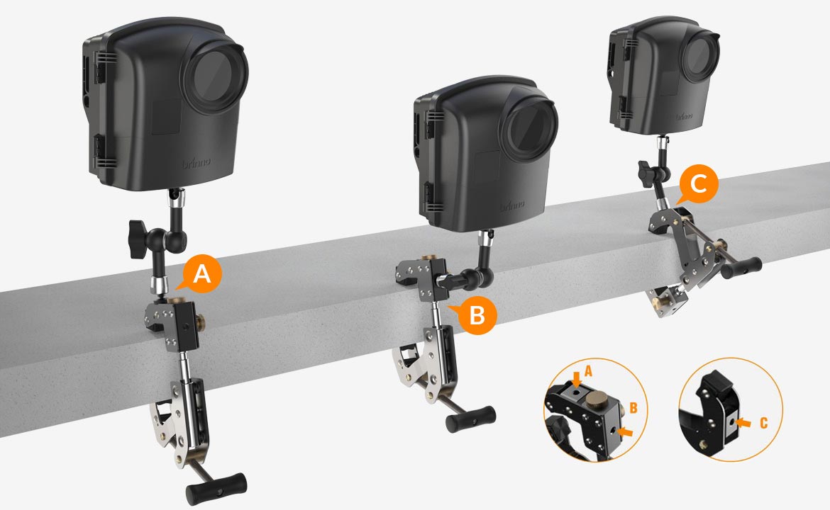 Brinno BCC2000 Camera Mounting Positions